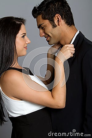 Happy young ethnic couple Stock Photo