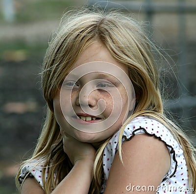 Happy young girl Stock Photo