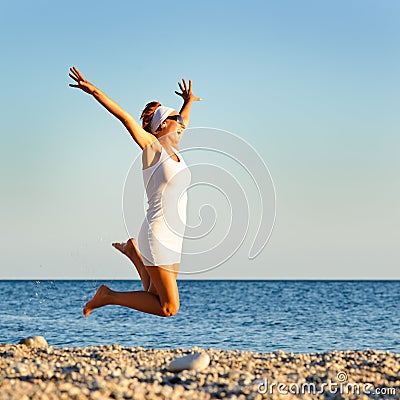 Happy young woman Stock Photo