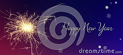 Happy New Year greeting card Stock Photo