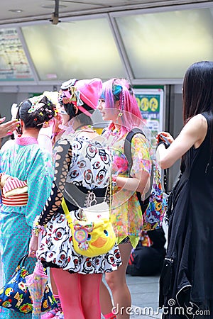 Harajuku fashion Editorial Stock Photo