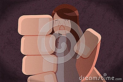 Harassment and bullying concept Vector Illustration