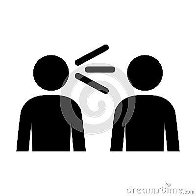 Harassment symbol icon Stock Photo