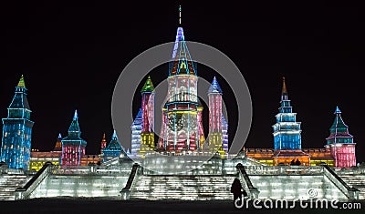 Harbin Ice City Stock Photo