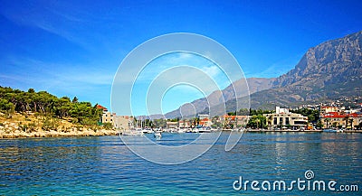 Harbor of Fishing Boats in Hurghada.. Stock Photo