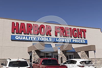 Harbor Freight Tools Strip Mall Location. Harbor Freight Tools is a discount tool and equipment retailer Editorial Stock Photo