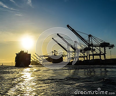 Harbor life Editorial Stock Photo