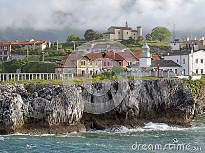 Harbor of Llanes Stock Photo