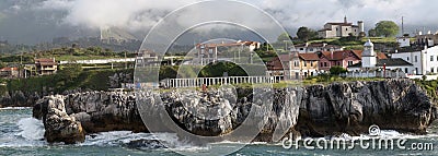 Harbor of Llanes Stock Photo