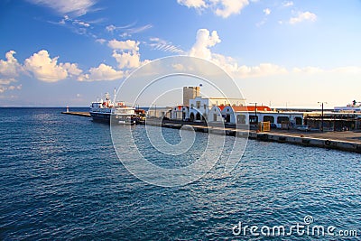 Harbor of Rhodos City.Greece. Stock Photo