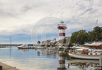 Harbor Town, Hilton Head Stock Photo