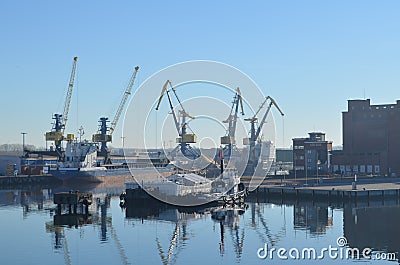 Harbor of Wismar, Baltic Sea, Germany Editorial Stock Photo