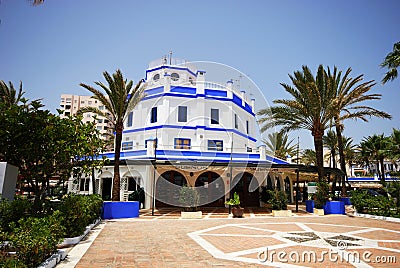 Harbour building, Estepona. Editorial Stock Photo