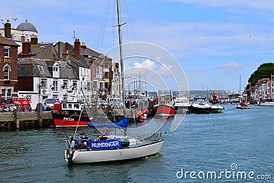 Weymouth Harbour, Dorset, England Editorial Stock Photo