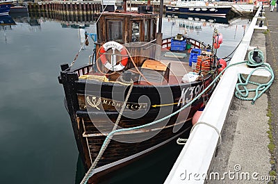 Harbour and inshore fishing fleet in Kirkwall, Mainland island, Orkney Scotland Editorial Stock Photo
