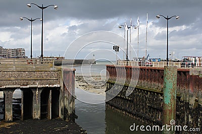 The port in le treport normandy france Editorial Stock Photo