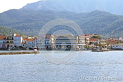 Harbour Limenas, Thassos, Greece Stock Photo