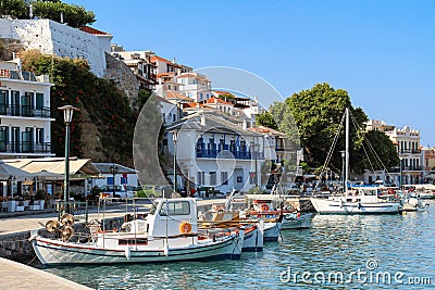 Harbour of Skopelos, Greece Stock Photo