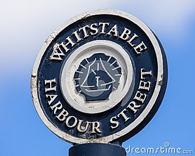 Harbour Street in Whitstable, Kent Editorial Stock Photo