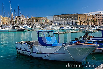 The harbour. Trani. Apulia. Italy Stock Photo