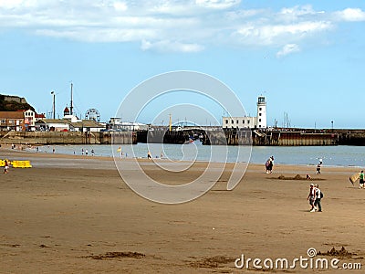 Harbour view, Scarborough, Yorkshire, UK Editorial Stock Photo