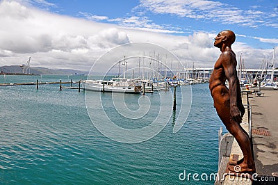 Harbour of Wellington, New Zealand Editorial Stock Photo