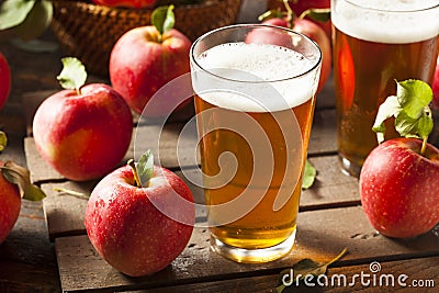 Hard Apple Cider Ale Stock Photo