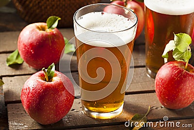 Hard Apple Cider Ale Stock Photo