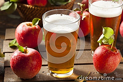 Hard Apple Cider Ale Stock Photo