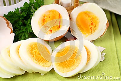 Hard Boiled Eggs Stock Photo
