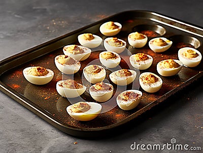 Deviled Eggs Stock Photo