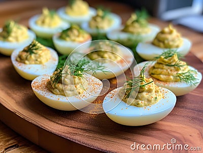 Deviled Eggs Stock Photo