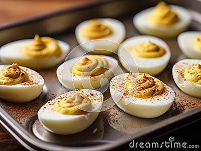 Deviled Eggs Stock Photo