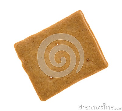 Hard bread cracker on a white background Stock Photo