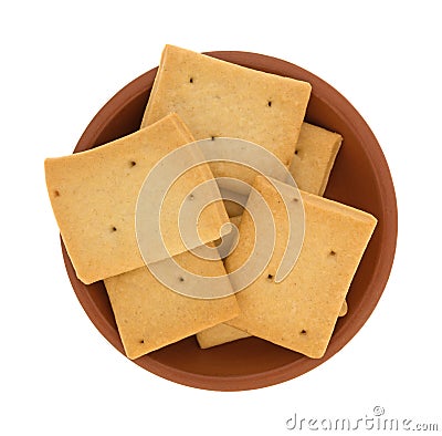 Hard bread crackers in a small bowl Stock Photo