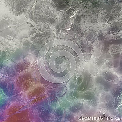 hard cold uneven ice like texture with tint of colors design background Stock Photo