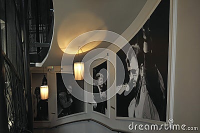 Hard Days Night Hotel is the world`s only Beatles inspired hotel in Liverpool, England Editorial Stock Photo