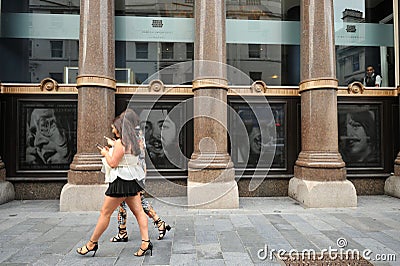 Hard Days Night Hotel is the world`s only Beatles inspired hotel in Liverpool, England Editorial Stock Photo