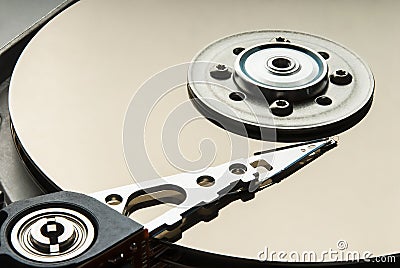 Hard DIsc Drive Inside Stock Photo