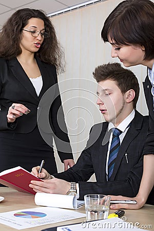 Hard discussion Stock Photo