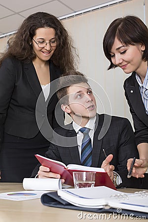 Hard discussion Stock Photo