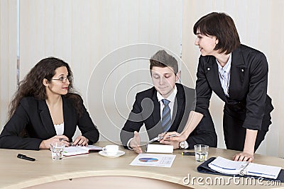 Hard discussion Stock Photo