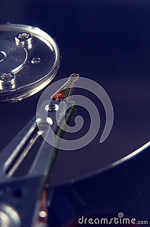 Hard disk drive detail Stock Photo