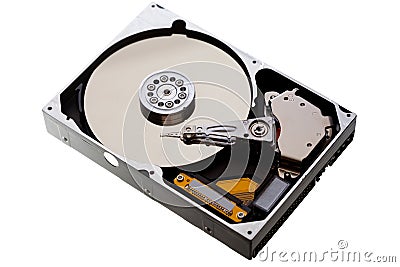 Hard drive isolated Stock Photo