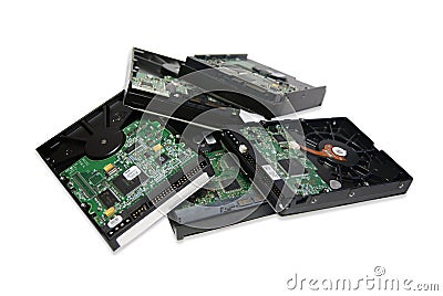 Hard Drives Stock Photo