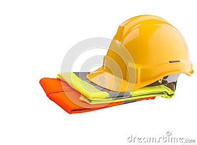 Hard Hat And Reflective Vest VII Stock Photo