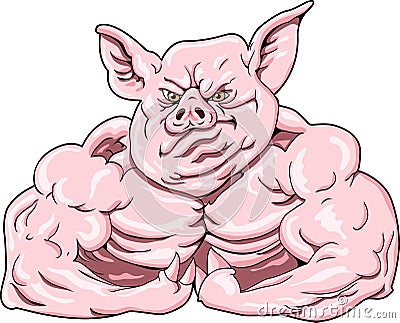 Hard Hog Vector Illustration