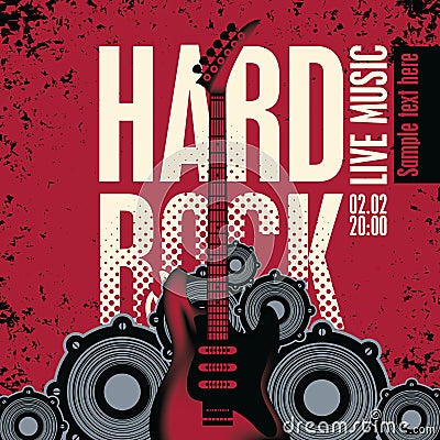 Hard Rock Vector Illustration