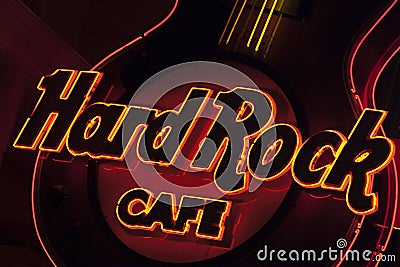 Hard Rock Cafe Editorial Stock Photo