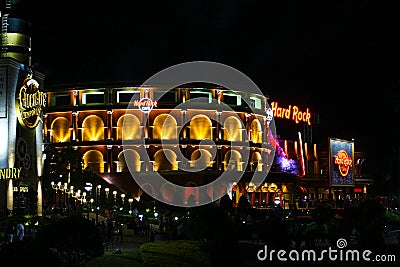 Hard Rock Cafe` located at Universal City in Orlando, Florida Editorial Stock Photo